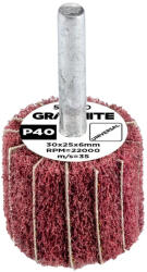 GRAPHITE Csapos lamellás korong, 30x25x6mm, P40 (58T410)