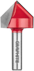 GRAPHITE Felsőmaró kés, V-horonymaró 25.4x25.4mm, 8mm (56H210) - storeplace