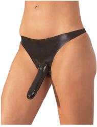 Late X - alsó külső dildóval - fekete (S-L) - erotikashow