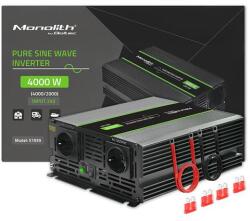 Qoltec Tiszta Színusz Hullám Inverter Monolith | 2000W | 4000W | 24V-ról 230V-ra (51939)