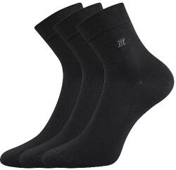Lonka 3PACK șosete Lonka negre (Dion) M (172405)