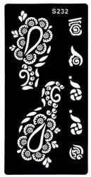  Henna tetováló sablon S232