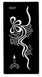  Henna tetováló sablon S227