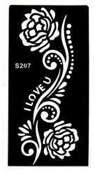  Henna tetováló sablon S207