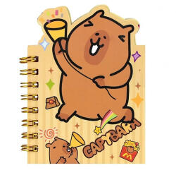 Starpak Kapibara mini jegyzetfüzet spirálos A/7 méret