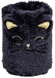 ASTRA Cicás plüss asztali tolltartó - Fluffy Black (A411025002)
