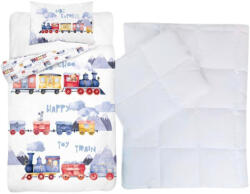  Vonatos ovis ágynemű szett (happy toy train)