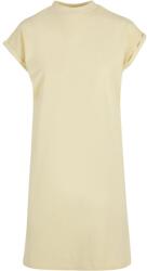 Build Your Brand Lezser pamut ruha állógallérral - Enyhén sárga | M (BY101-1000324732)