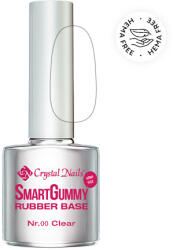 Crystal Nails - 2S - SMARTGUMMY HEMA FREE RUBBER BASE GEL - NR0 - CLEAR - 8ML - HF