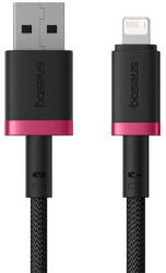 Baseus Cablu Baseus Dura Series USB to Lightning, Fast Charging, 2.4A, 480Mbps, Nylon, 2m - Red Black