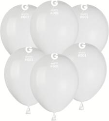 Gemar Pasztell fehér lufi 13 cm 100 db