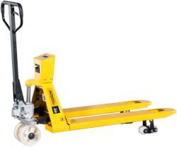 STAXX 2, 5 tonnás PRÉMIUM mérleges raklapemelő, NYOMTATÓVAL, nylon kerékkel