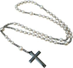  Rózsafüzér Nyakék - Fehér