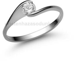  E4FLB25 - LABOR GYÉMÁNT: 0.25 CT (=4.0mm Ø) Eljegyzési Gyűrű (E4FLB25)