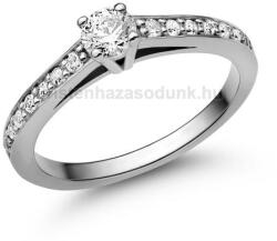  E118FLB45 - LABOR GYÉMÁNT: 0.45 CT (3.9mm Ø) Eljegyzési Gyűrű (E118FLB45)