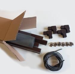 Szúnyogháló Áruház Méretre gyártott műanyag keretes szúnyogháló " szereld magad " készlet, barna , 0, 8 m2 -ig