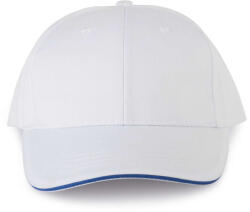 Designed To Work WKP145 OEKOTEX CERTIFIED 6 PANELS CAP WITH SANDWICH PEAK (wkp145wh/ro-u)