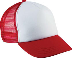 K-UP KP143 KIDS' TRUCKER MESH CAP - 5 PANELS (kp143wh/re-u)