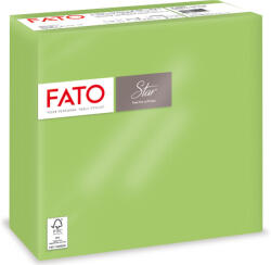 FATO Szalvéta 2 rétegű 1/4 hajtású 38 x 38 cm 40 lap/csomag Star Fato_82991500 zöldalma (82991500) - iroda-ellatas