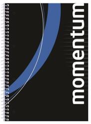  Spirálfüzet A/4-es 70 lapos vonalas Momentum, lyukasztott lapokkal