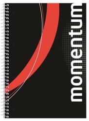  Spirálfüzet A/4-es 70 lapos négyzethálós, Momentum, lyukasztott lapokkal