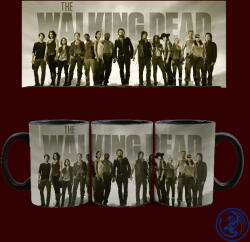 The Walking Dead bögre (Fekete)