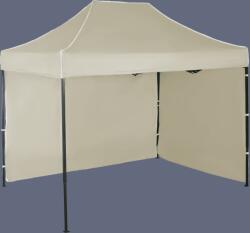 Expodom Gyorsan összecsukható sátor 2x3m - acél, 2 oldalfal, Bézs