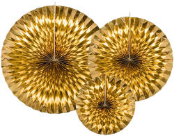  Dekoratív rozetták, arany (1 db / 3 db) (RPK12-019M)