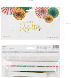  Dekoratív rozetták, mix, 26-43 cm (1 db / 3 db. ) (RPK25-000)