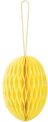  Papírdísz méhsejt Tojás, sárga, 12 cm (ZDP3-12-084)