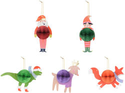  Papír méhsejt szett karácsonyi karakterek, mix (1 db / 5 db) (ZBP1)