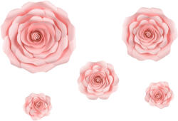  Papír virág háttér, rózsaszín, mix (PK1-081)