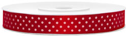  Szatén szalag, piros, 12mm/25m (1 db. / 25 lm) (TSK12-007-08)