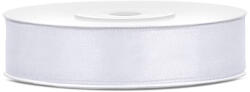  Szatén szalag, fehér, 12mm/25m (1 db. / 25 lm) (TS12-008)
