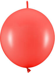 Összekötő léggömbök, 28 cm, pasztell mákpiros (1 db / 20 db) (LB11P-007J-20)