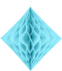  Méhsejt dekoráció Gyémánt alak, világos égszínkék, 30cm (DH30-011J)