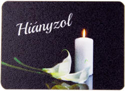 Valex Decor 4db. "Hiányzol" feliratos, kálás dekor tábla 7 x 5cm (GV04-315)