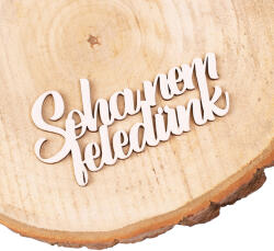 Valex Decor 4db. "Soha nem feledünk" felirat fából 10 x 5cm - Fehér (MT12-56)