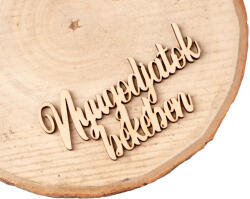 Valex Decor 4db. "Nyugodjatok Békében" felirat fából 10 x 5cm - Natúr (MT9-193)