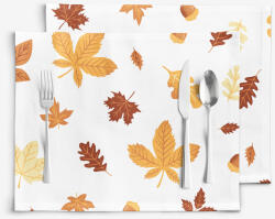 Goldea pamut reggeliző alátét - őszi levelek - 2db 30 x 40 cm