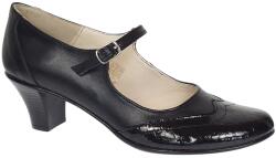 Rovi Design Marimea 39 Pantofi dama eleganti din piele naturala cu toc 5cm sau 7cm - P104NLCRT5, marimea 39