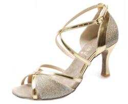 Artis női tánccipő - DL-49 aranyszínű 7 cm Flare Méret: 38