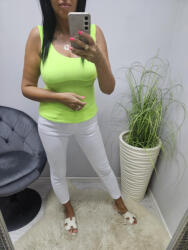 Norafashion Csinos neon sárga basic trikó (583623)