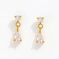 Joolim Jewelry Crystal Drops - 18K aranyozott, hipoallergén fülbevaló