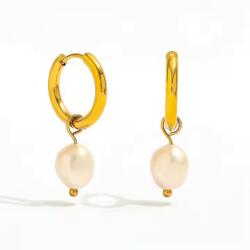 Joolim Jewelry Serene Pearl - 18K aranyozott, hipoallergén, rozsdamentes acél