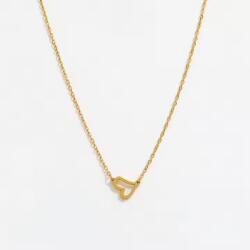 Joolim Jewelry Golden Heart - 18K aranyozott, hipoallergén, rozsdamentes acél