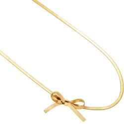 Joolim Jewelry Golden Bow - 18K aranyozott, hipoallergén, rozsdamentes acél