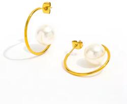 Joolim Jewelry Pearl Orbit - 18K aranyozott, hipoallergén fülbevaló