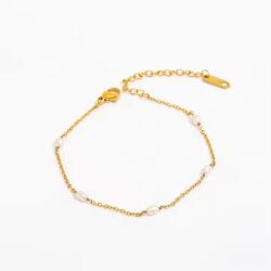 Joolim Jewelry Golden Pearl - 18K aranyozott, hipoallergén karkötő