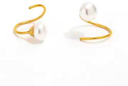 Joolim Jewelry Twist Pearl - 18K aranyozott, hipoallergén fülbevaló
